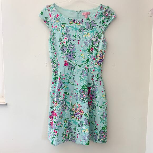 Lilly Pulitizer Southern Charm Poolside Blue Briella Dress XS - Picture 1 of 5